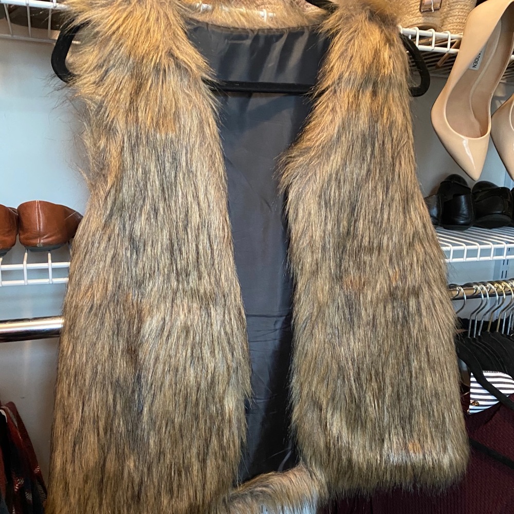 faux fur vest
